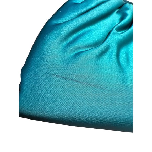 Vintage Ingber Emerald Green Clutch Old Hollywood Style Purse Ornated Clasp - Picture 7 of 10